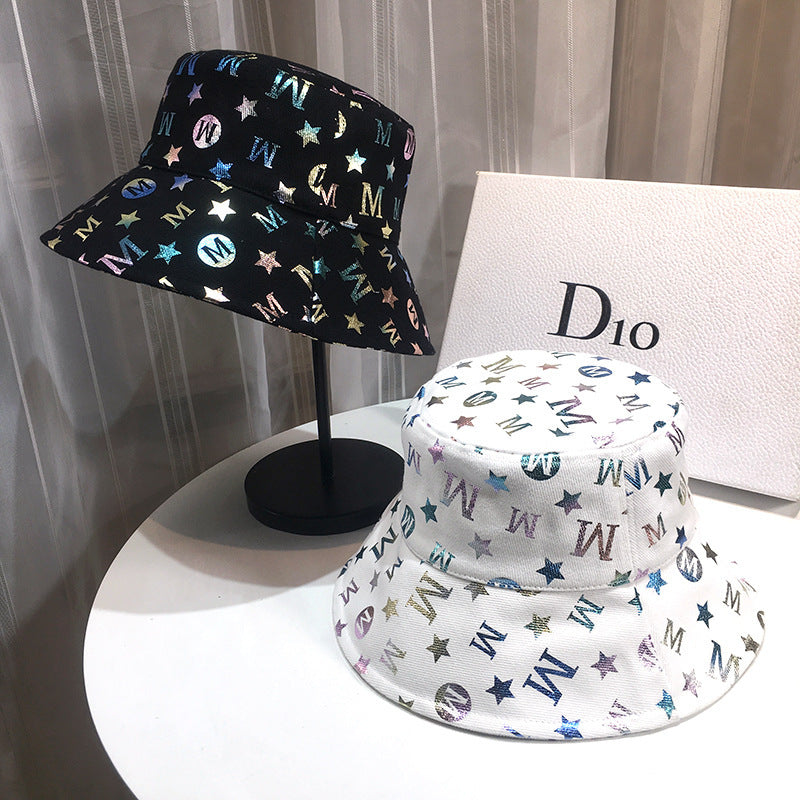 Letters sun hat sun protection sun hat street