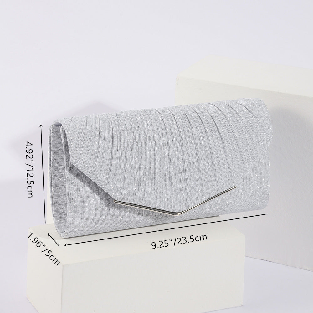 Vintage Womens Evening Clutch With Flap Pillow Bag Socialite Party Banquet Tote