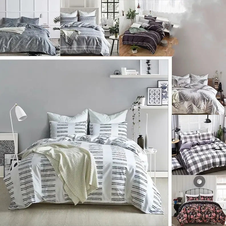 Three Sets Of Quilts And Sheets