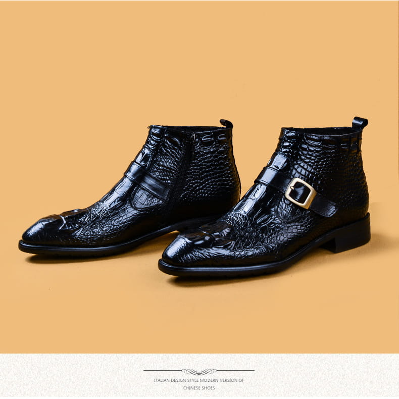Men’s High Top British Style Formal Leather Shoes