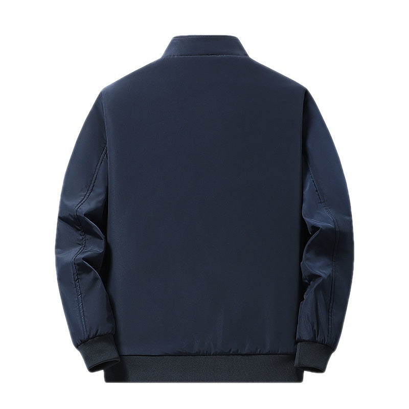 New Middle-aged And Elderly Jacket Men's Coat Cotton Padded Warm Stand Collar Top Clothes Casual Cotton-padded Clothes