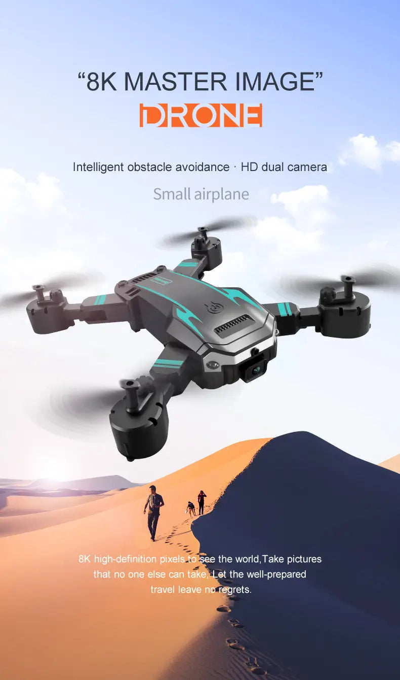 High Definition 8K Folding Intelligent Obstacle Avoidance Drone