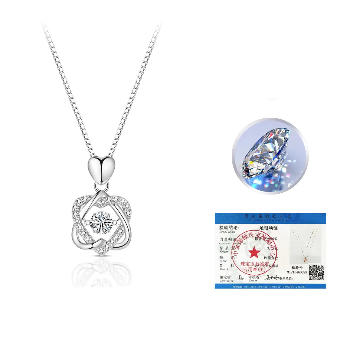520 Valentine’s Day Gifts For Girlfriends Premium Necklace
