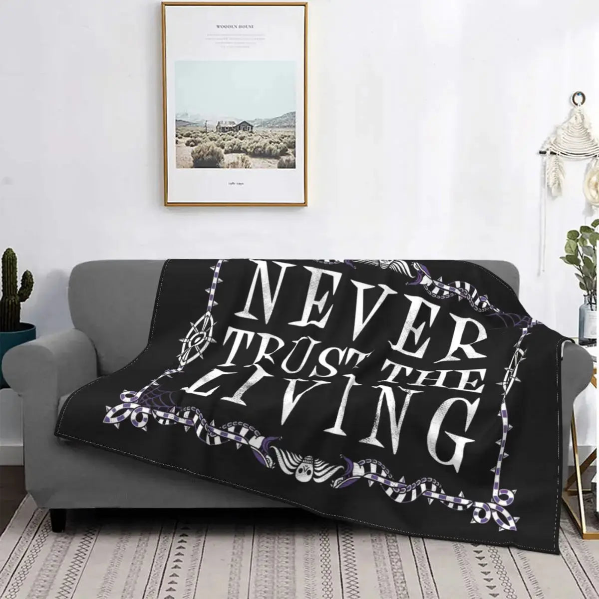 Gothic Mysterious Halloween Blanket