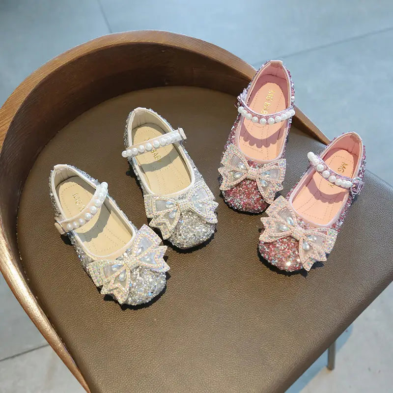 Girls’ Fashion Princess Bowknot Shoes