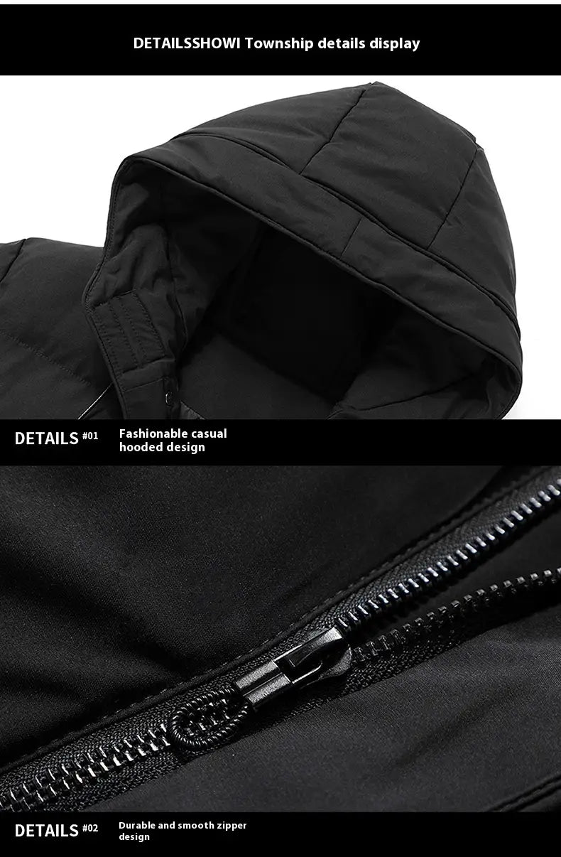 Fashionable And Handsome Thickened Work Clothes Cotton Coat Winter Clothing Down Men