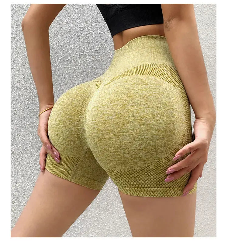 Fitness Yoga Shorts Pants Butt Lifting Seamless Leggings Women Gym
