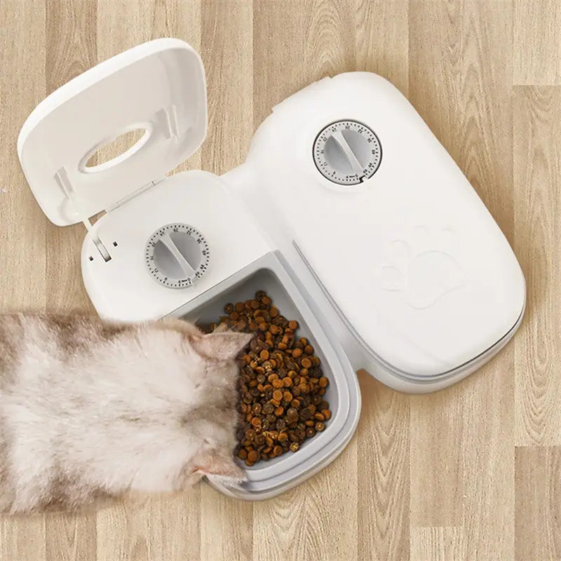 Automatic Pet Feeder Smart Food Dispenser For Cats Dogs Timer Stainless Steel Bowl Auto Dog Cat Pet Feeding Pets