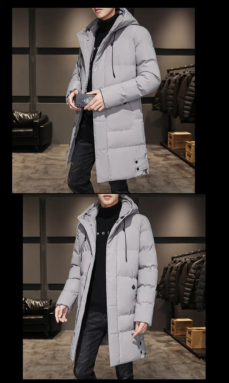 Fashionable And Handsome Thickened Work Clothes Cotton Coat Winter Clothing Down Men