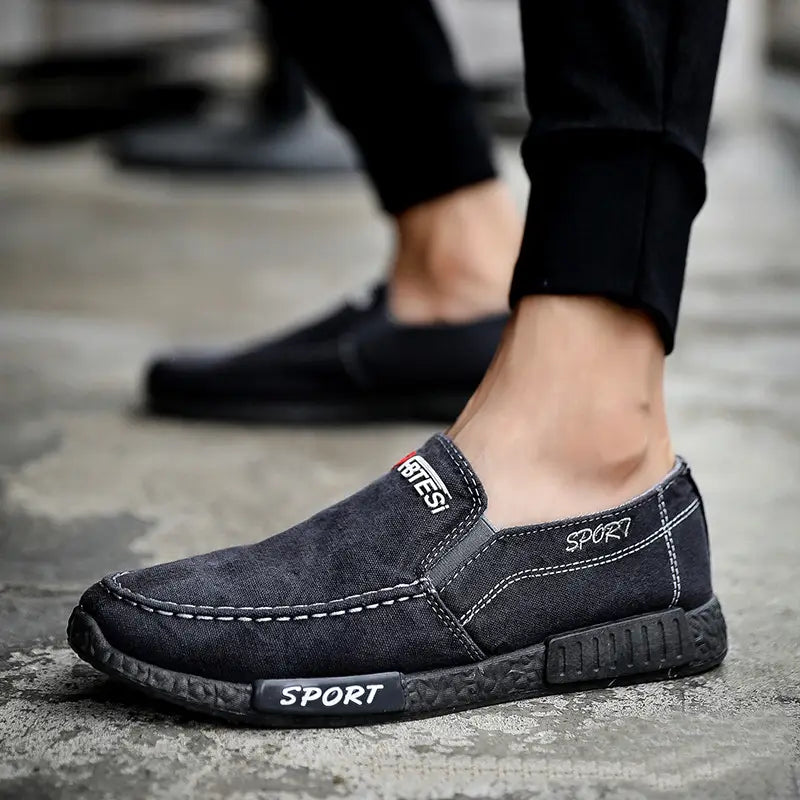 Cloth Shoes Men’s Casual Shoes Canvas Washed Denim Men’s Shoes