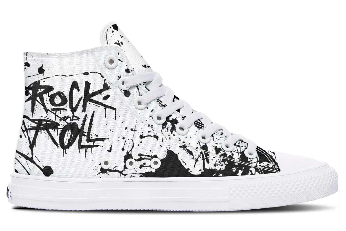 Printed Couple High-top Canvas Shoes