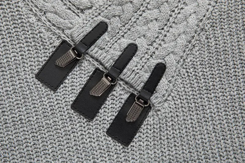 Men’s Long-sleeved Knitted Top Plus Size Sweater