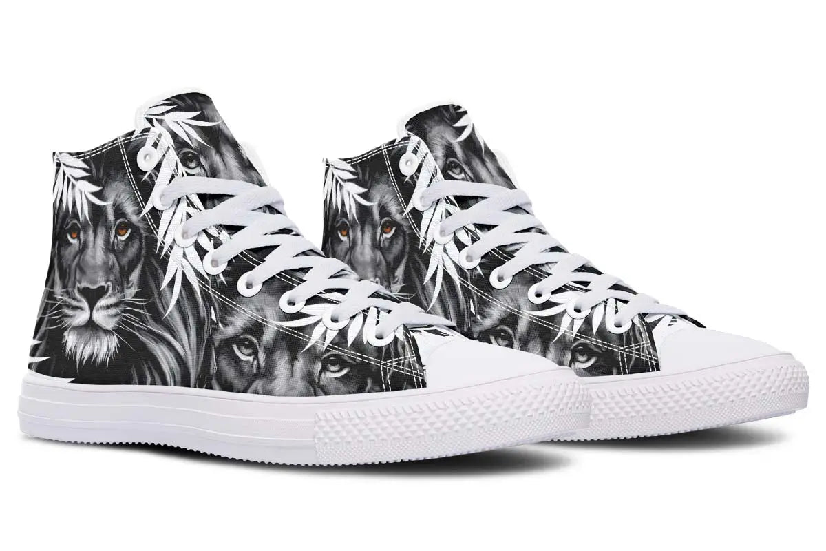 Printed Couple High-top Canvas Shoes