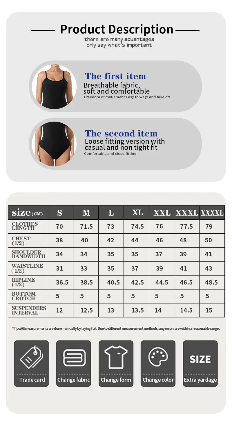 Women’s Fashion Simple Solid Color Bodysuit