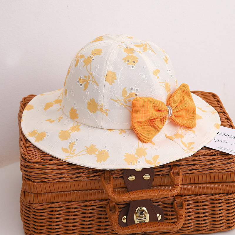 Bucket Hat Baby Spring And Autumn Thin Summer Child Sun-proof Sun Protection Sun Hat