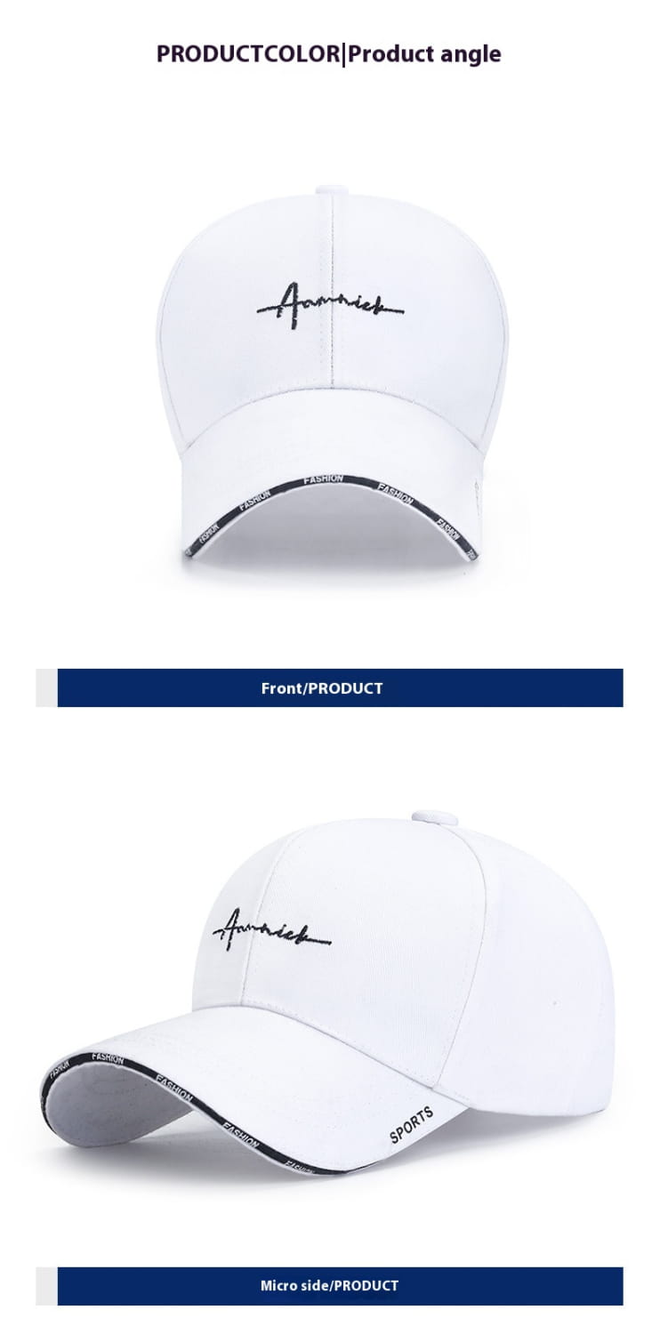 Women’s Korean-style Letter Embroidered Peaked Cap Baseball Cap