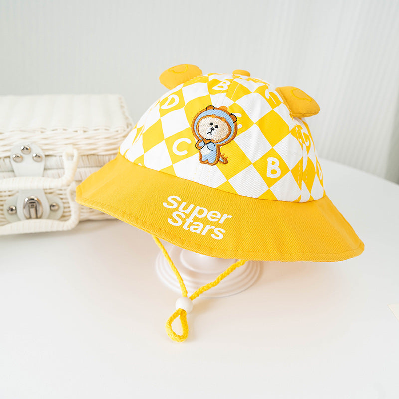 Bucket Hat Baby Spring And Autumn Thin Summer Child Sun-proof Sun Protection Sun Hat