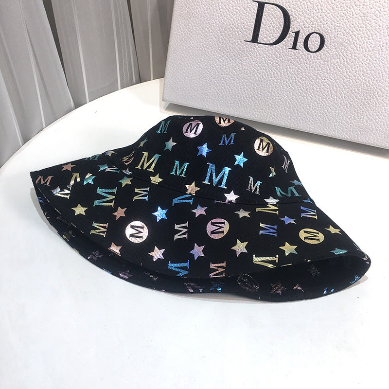 Letters sun hat sun protection sun hat street