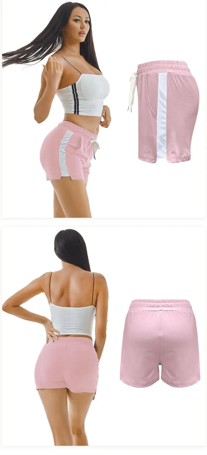 Summer Sports Shorts Gym Running Women Cycling Drawstring Shorts Workout