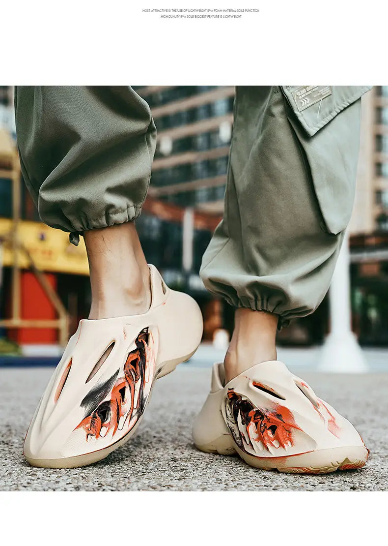 Camouflage Coconut Hole Shoes Men