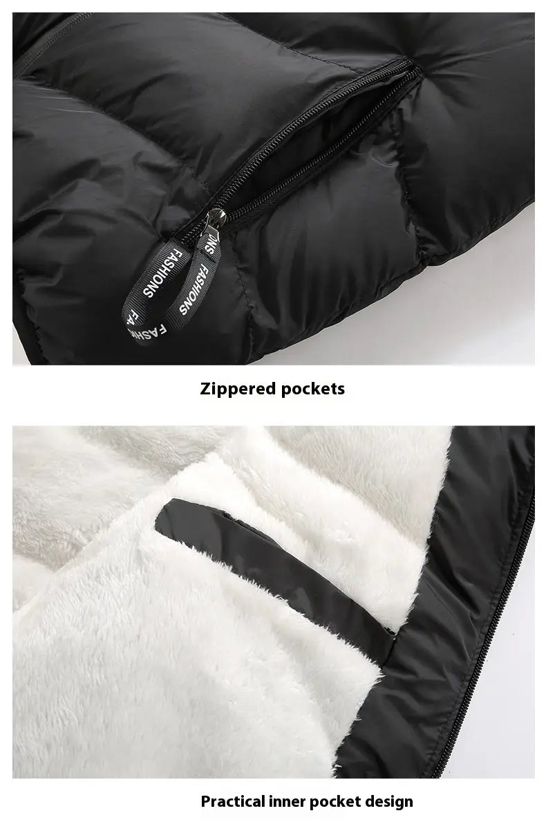 Men’s Autumn And Winter Warm Outdoor Lamb Wool Vest