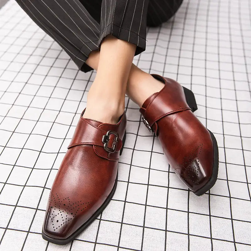 Square head side buckle overshoes