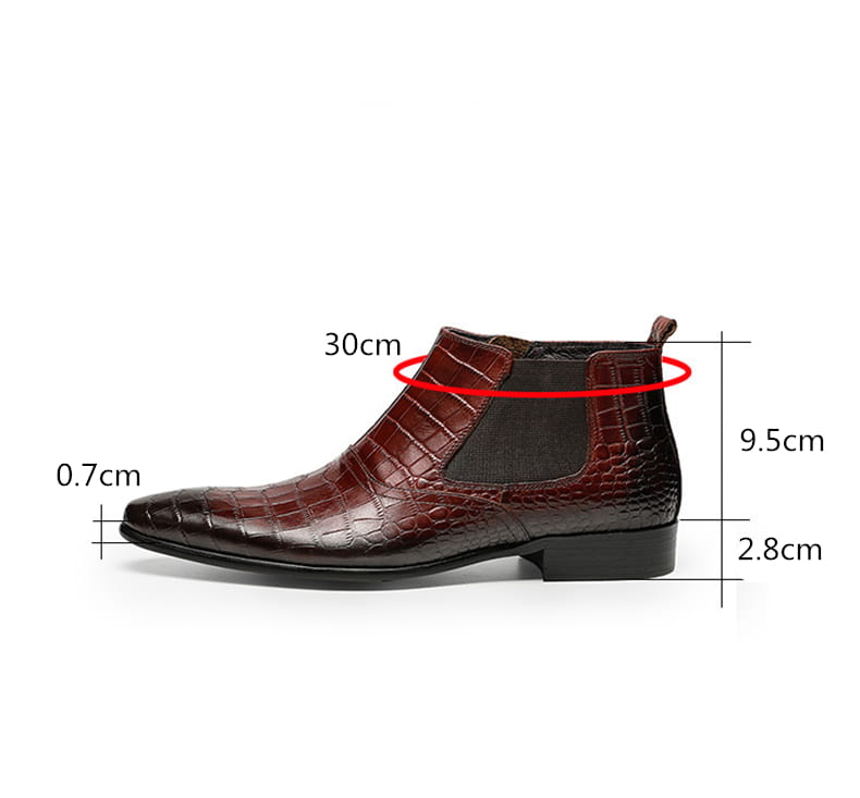 Men’s Boots Cowhide High Tops Cowhide Ankle Boots