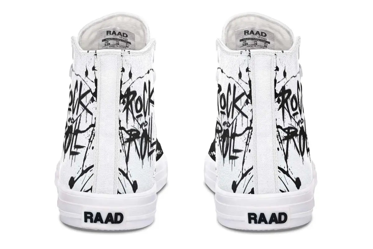 Printed Couple High-top Canvas Shoes
