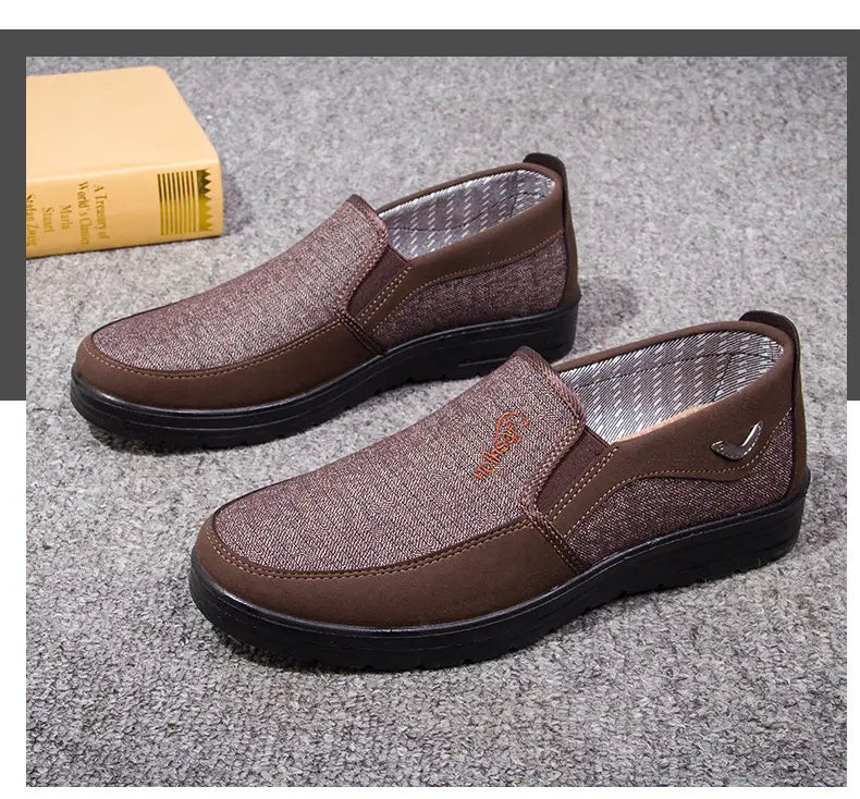 Polyurethane Old Beijing Cloth Shoes Plus Size Men