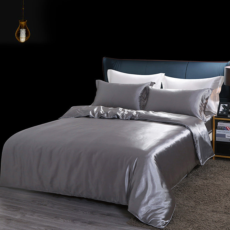 Real Silk Quilt Cover Double-sided Silky Silk Quilt Cover Bare Sleeping Quilt Sheet