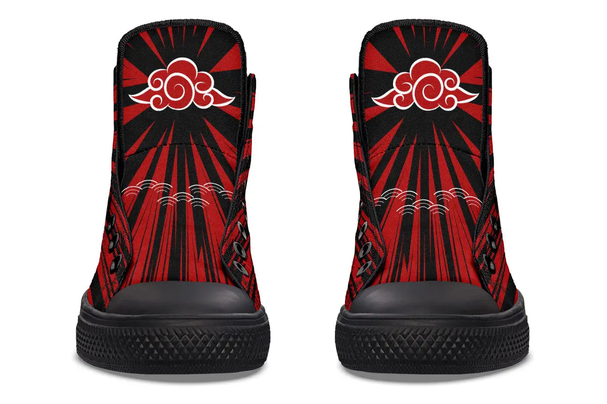 Printed Couple High-top Canvas Shoes