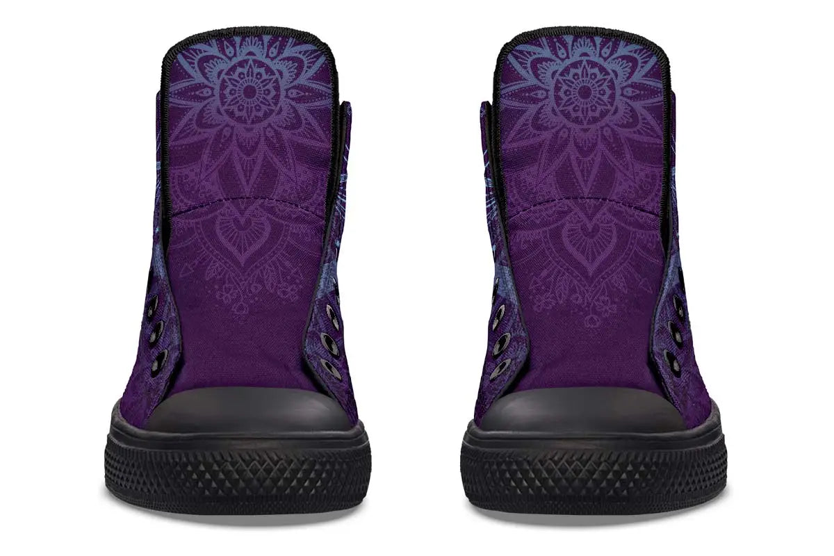 Printed Couple High-top Canvas Shoes