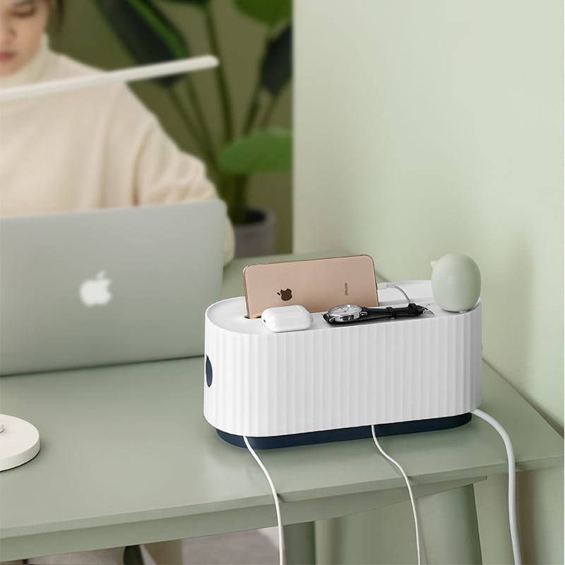 Power Strip Wire Case Cable Storage Box Anti Dust Charger Socket Organizer Network Line Storage Bin Charger Wire
