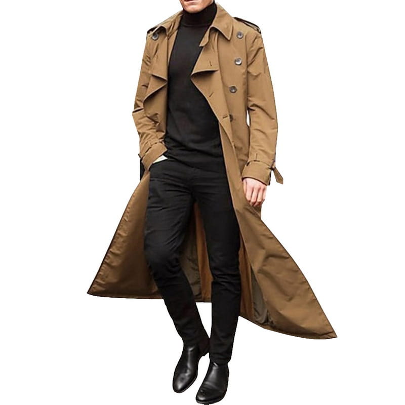Men’s Long Trench Coat Men’s Trench Coat