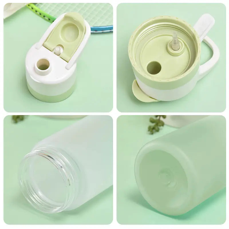 Spray Water Bottle For Girls Outdoor Sport Fitness Water Cup Large Capacity Spray Bottle Drinkware Travel Bottles