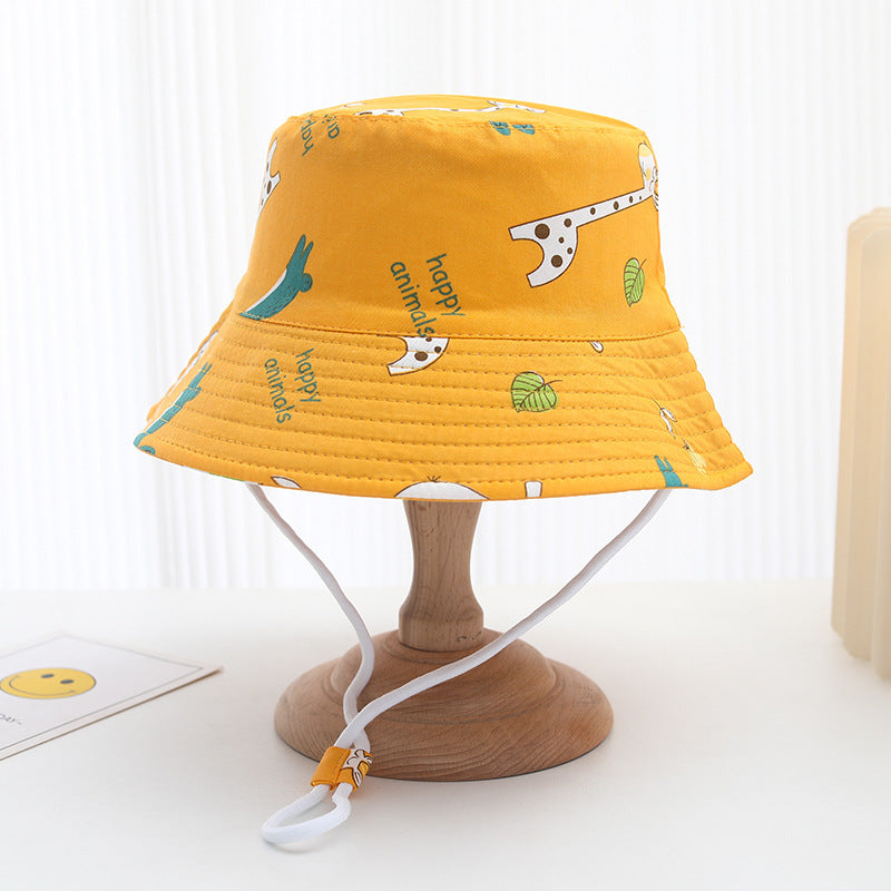 Bucket Hat Baby Spring And Autumn Thin Summer Child Sun-proof Sun Protection Sun Hat