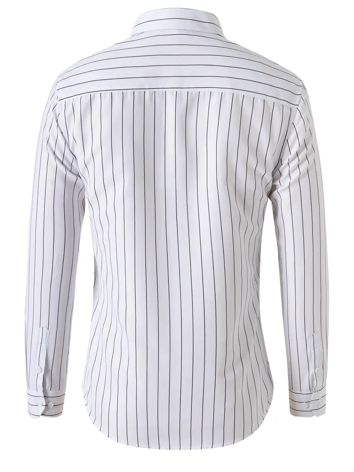 Men’s Korean Style Striped Shirt Long Sleeve