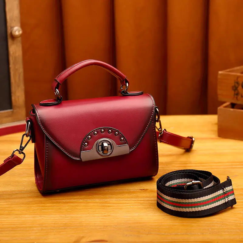 SMART SWWY Women Genuine Leather Mini Vintage Shoulder Bags For Ladies Cross body Bags Luxury Shopping Handbags