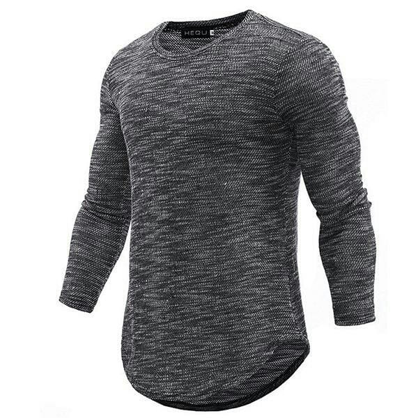 Personalized Slim Hedging Stitching Long-sleeved Men