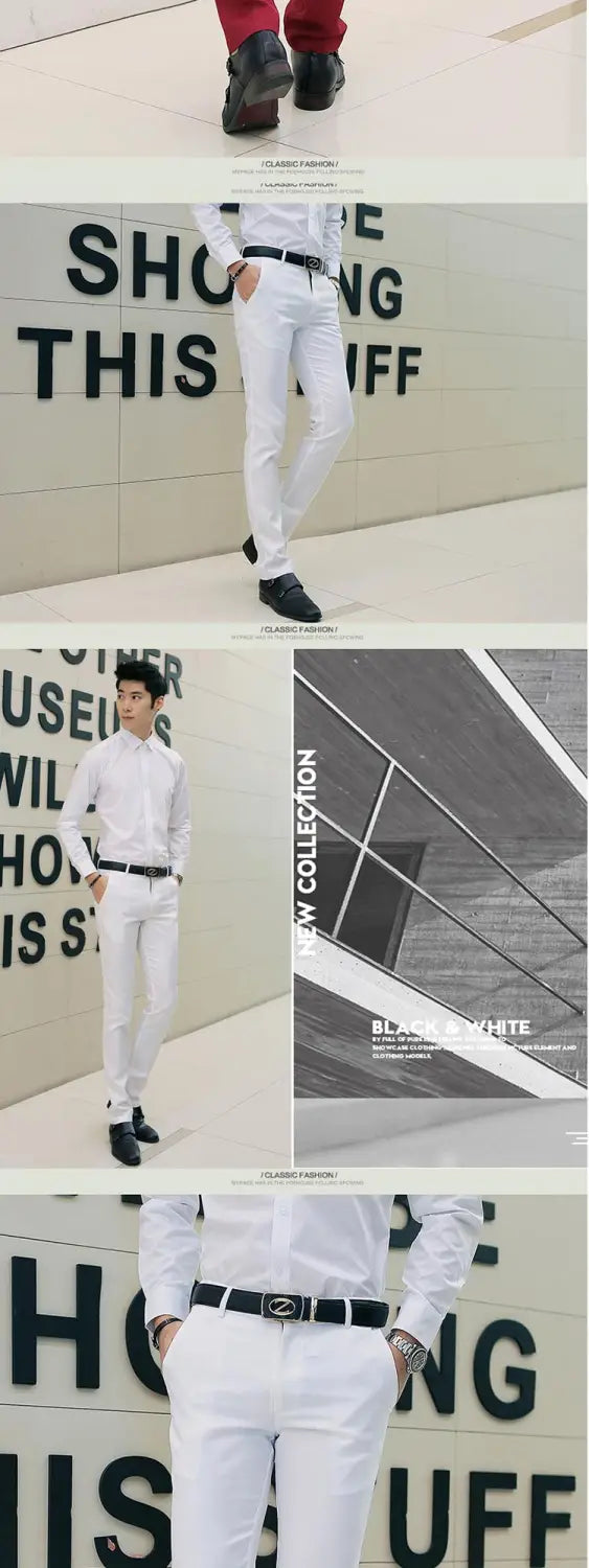 Casual business trousers men Korean slim-fit casual pants
