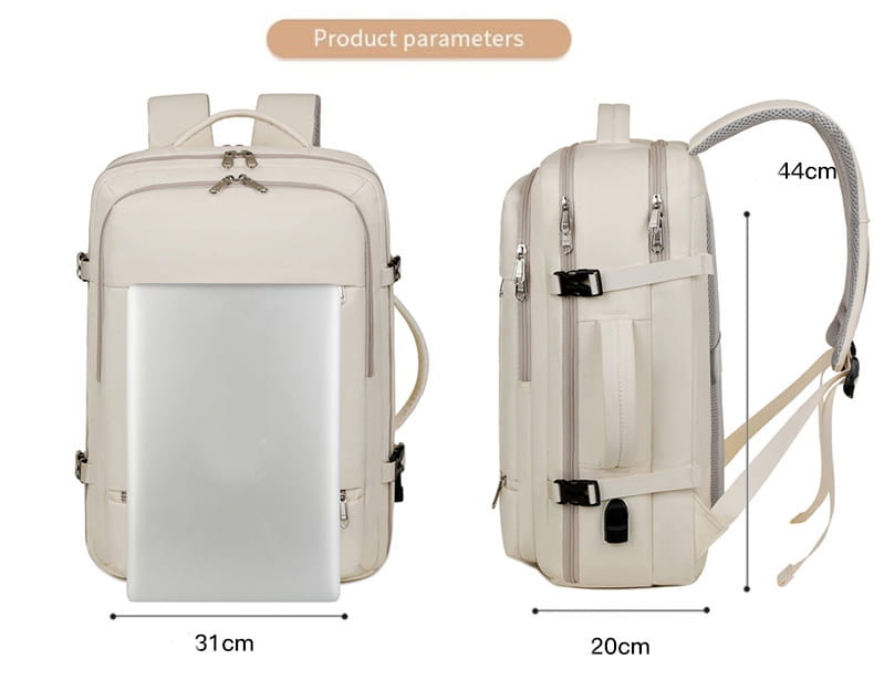 Large Capacity Backpack For Women Men Multiple Pockets And Zippers Versatile Computer Bags Business Travel Backpack