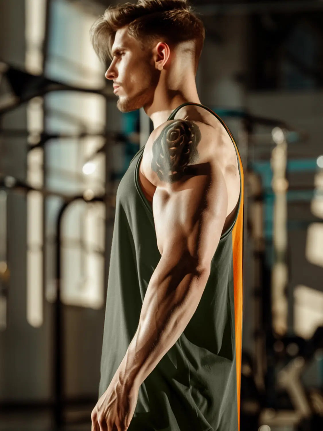 Loose Sleeveless Men’s Fitness Undershirt Casual All-matching Quick Drying Clothes