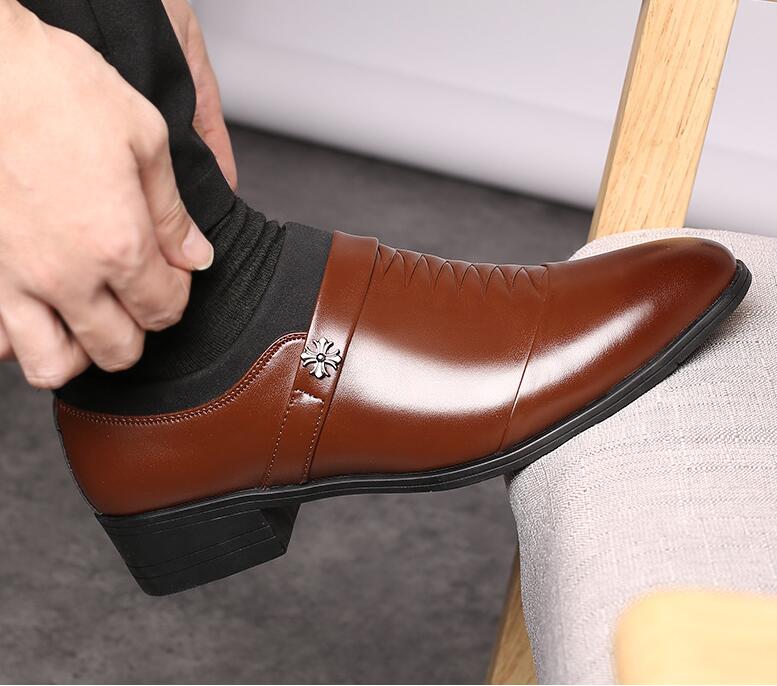 Fashion formal business men’s leather shoes