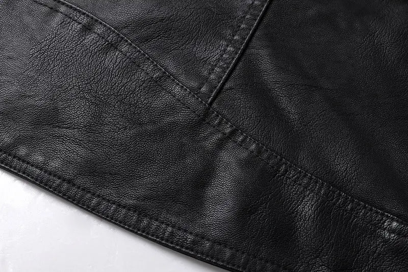 Long Sleeve Ladies Leather Jacket