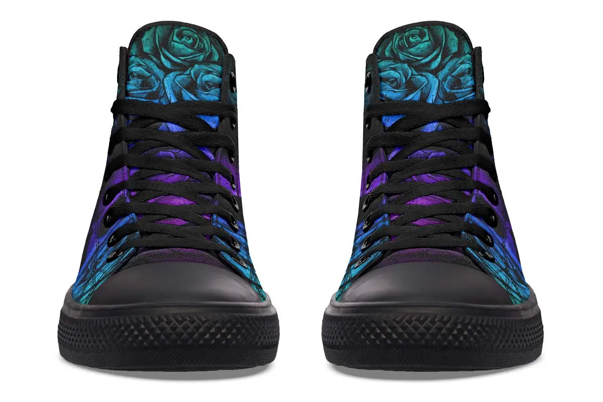 Printed Couple High-top Canvas Shoes