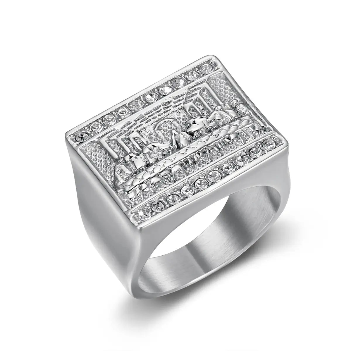 Titanium Steel Gold Plated Men’s Ring