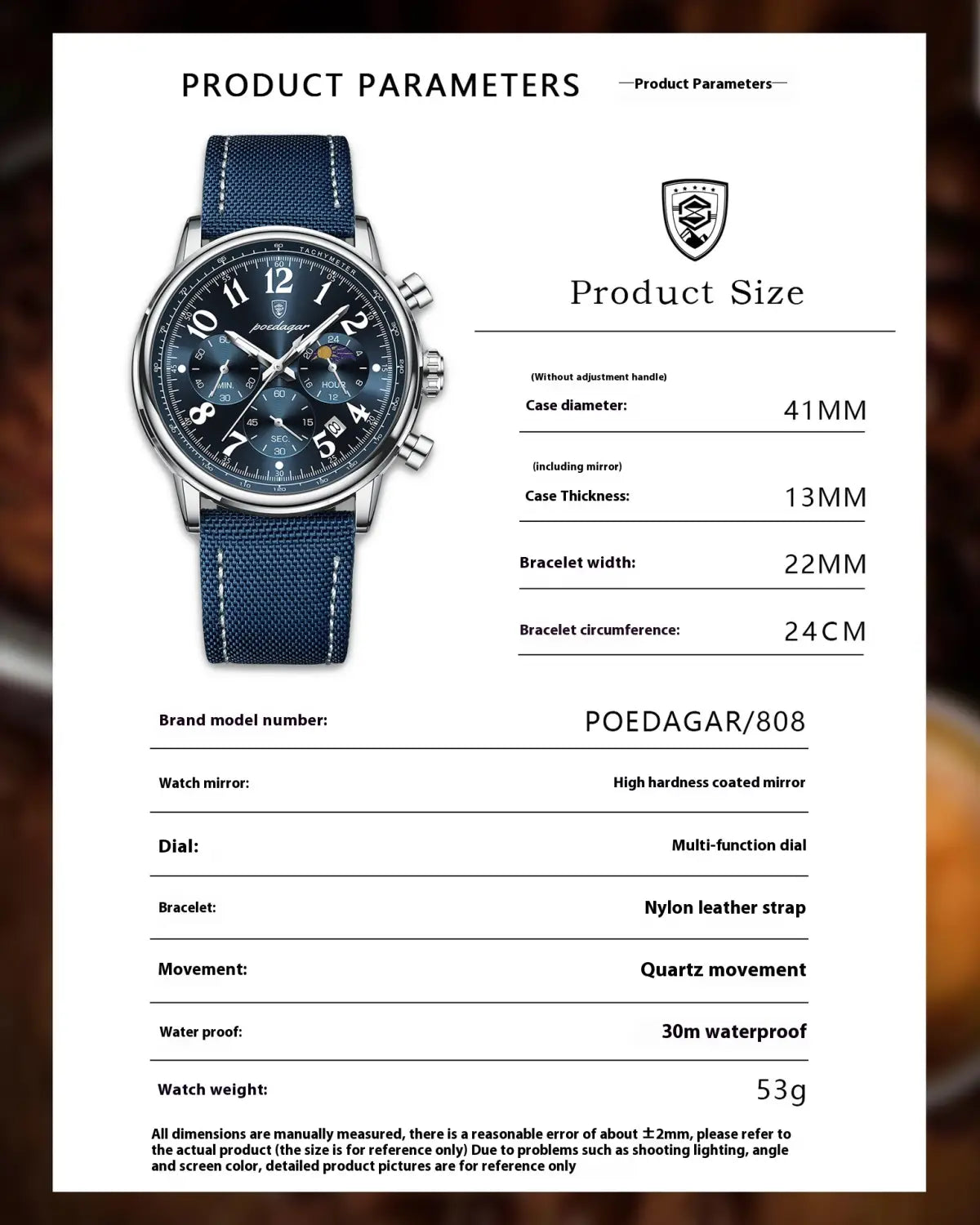 Multifunctional Luminous Quartz Men’s Watch