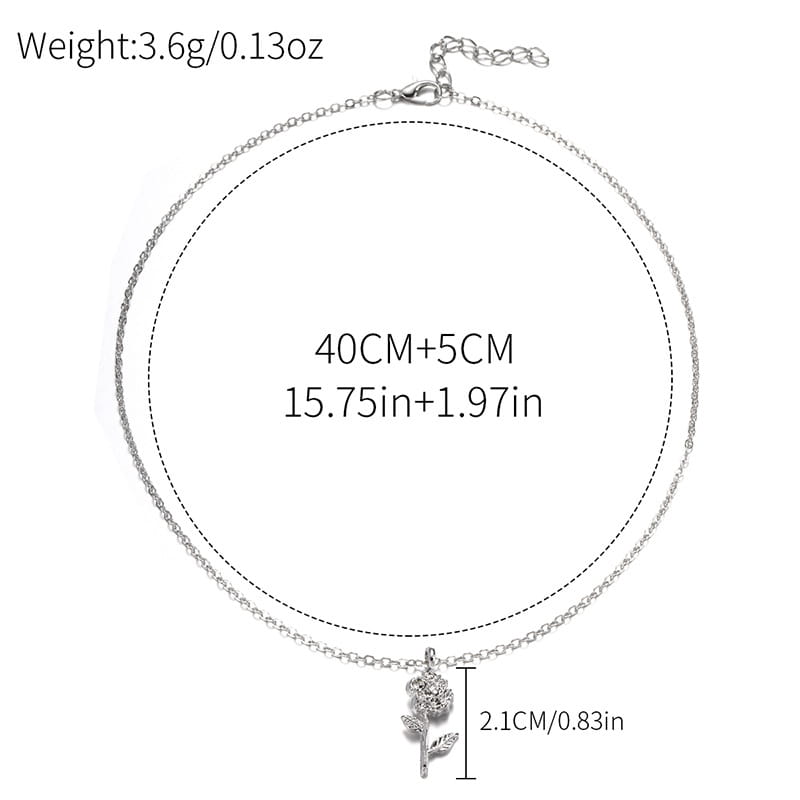 Fashion Alloy Flower Necklace For Minority Women
