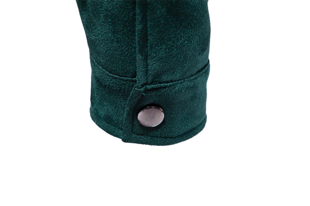 Fashion Lapel Zipper Jacket Autumn And Winter Solid Suede Coat Men’s Clothing Outdoor