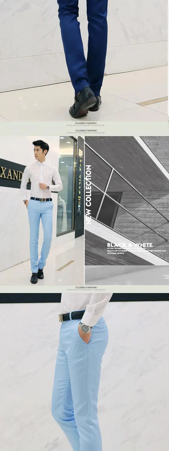 Casual business trousers men Korean slim-fit casual pants